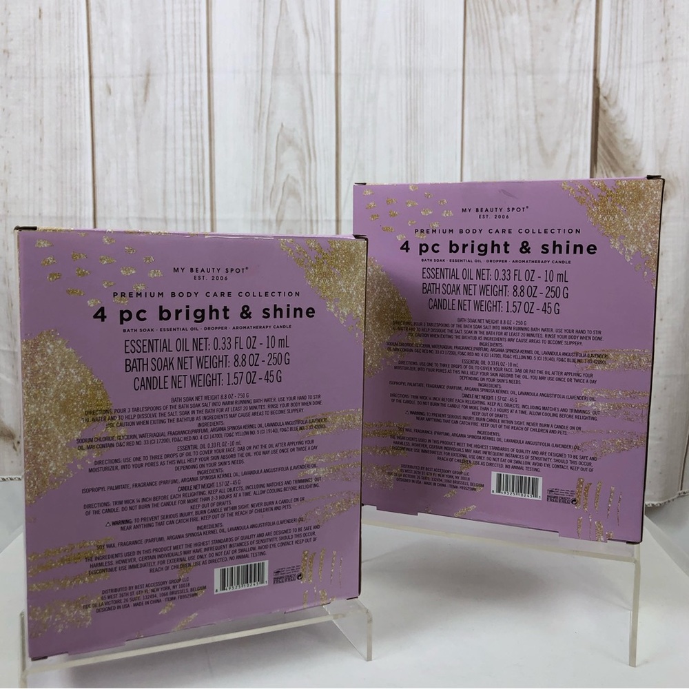 Set of 2 Bright & Shine Lavender Premium Body Care 4 Piece Collection - Picture 2 of 4
